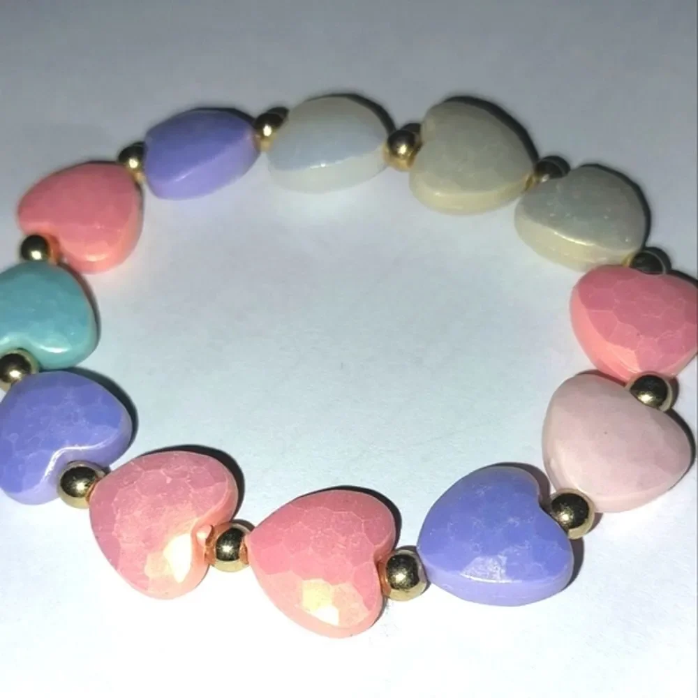 Girls Beaded Acrylic Colorful  Bracelet - Picture 4 of 9